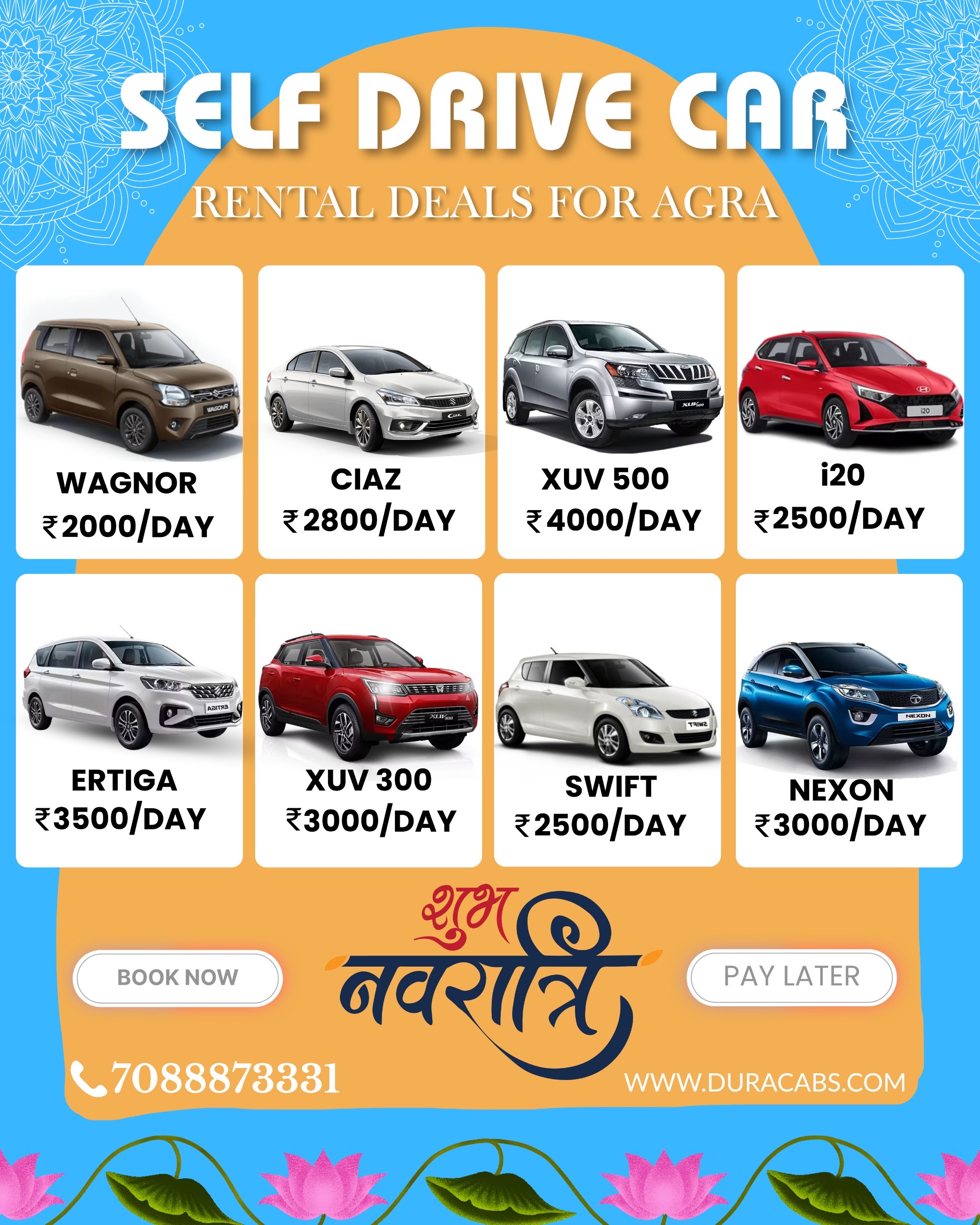 Self Drive Car In Agra